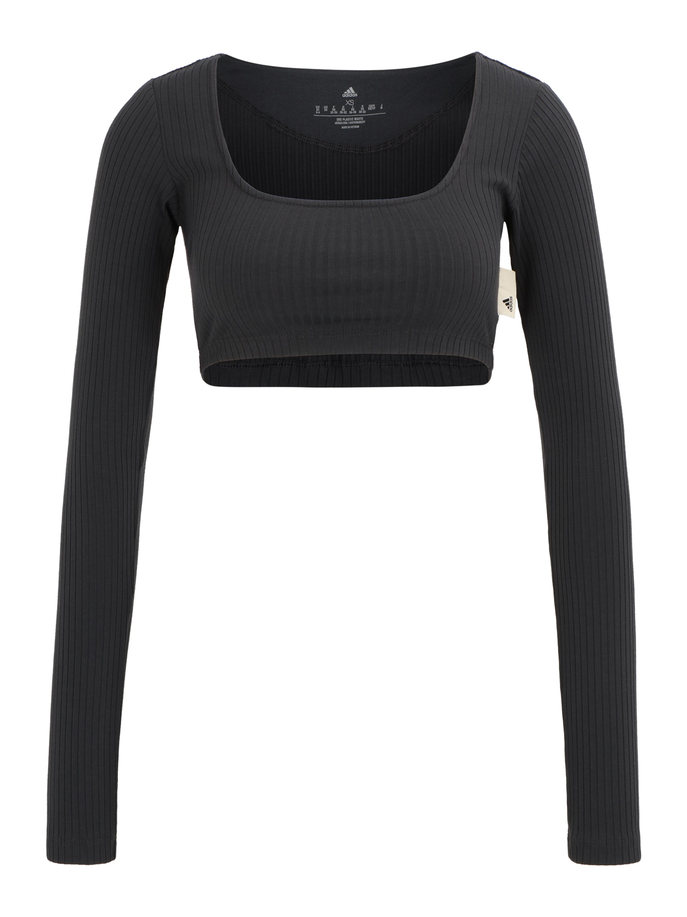 Maglia funzionale 'Studio Lounge Ribbed ' di ADIDAS SPORTSWEAR in grigio: frontale