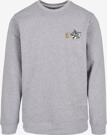 ABSOLUTE CULT Sweatshirt 'Tom And Jerry - Classic Heads' in Grijs: voorkant