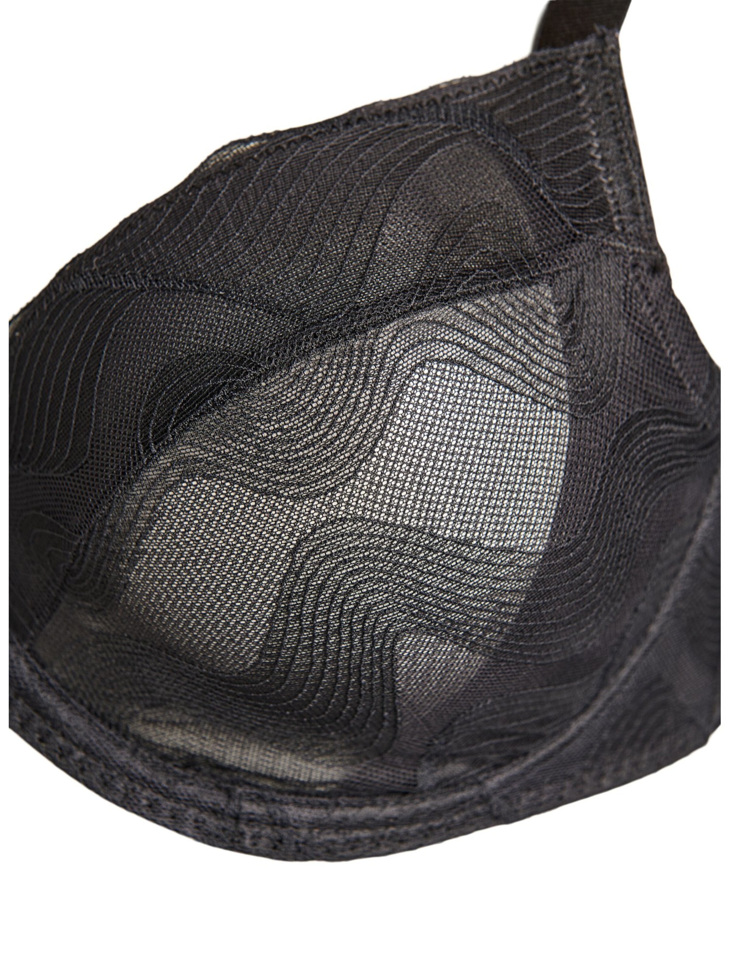 Devoted by Zizzi Балконет Бюстгальтер 'LSOLVEIG' в Черный