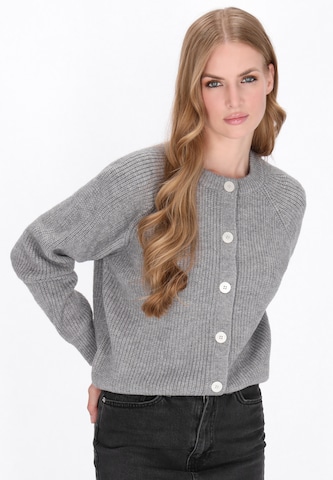 DreiMaster Vintage Gebreid vest in Grijs: voorkant