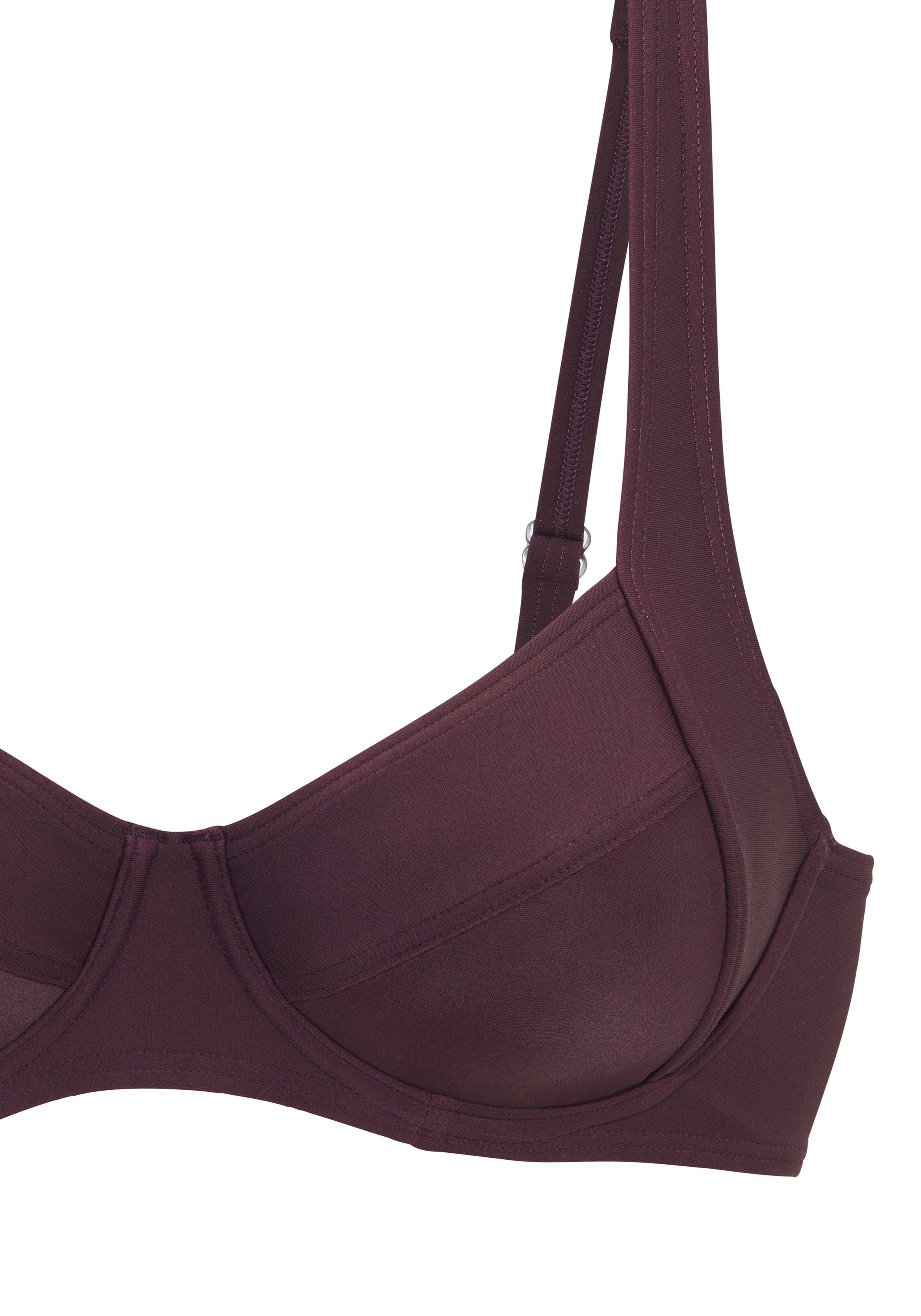 LASCANA T-Shirt Bikinitop 'Lolo' in Lila