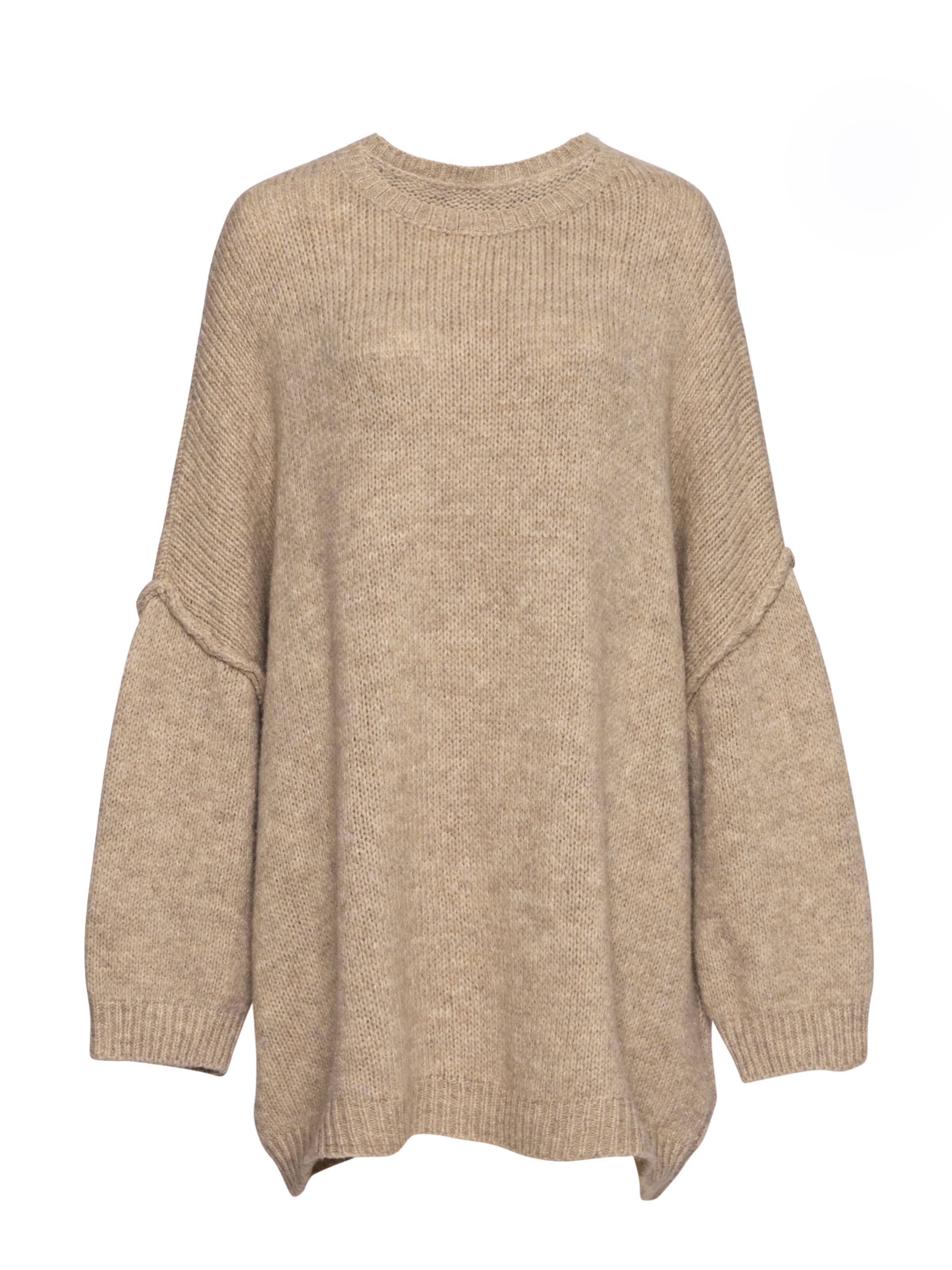Lilavie Strickpullover ' Vanii ' in Beige: Vorderseite