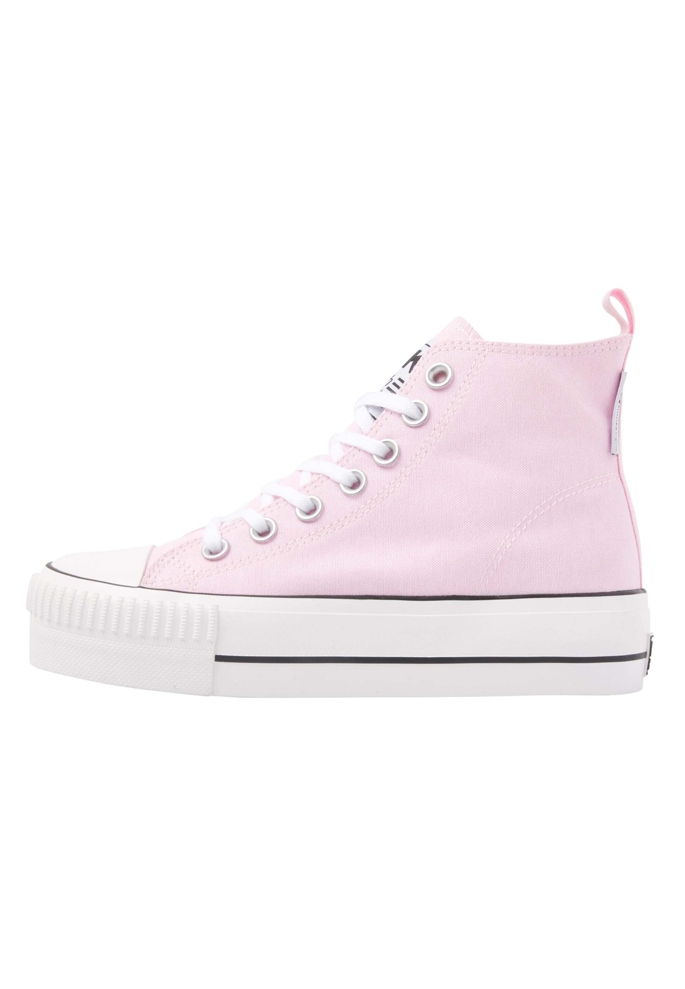 BRITISH KNIGHTS Sneakers hoog 'Kaya' in Roze: voorkant