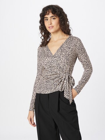 Dorothy Perkins Shirt in Beige: front