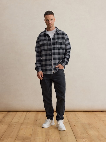 DAN FOX APPAREL Regular fit Πουκάμισο 'Efe' σε γκρι