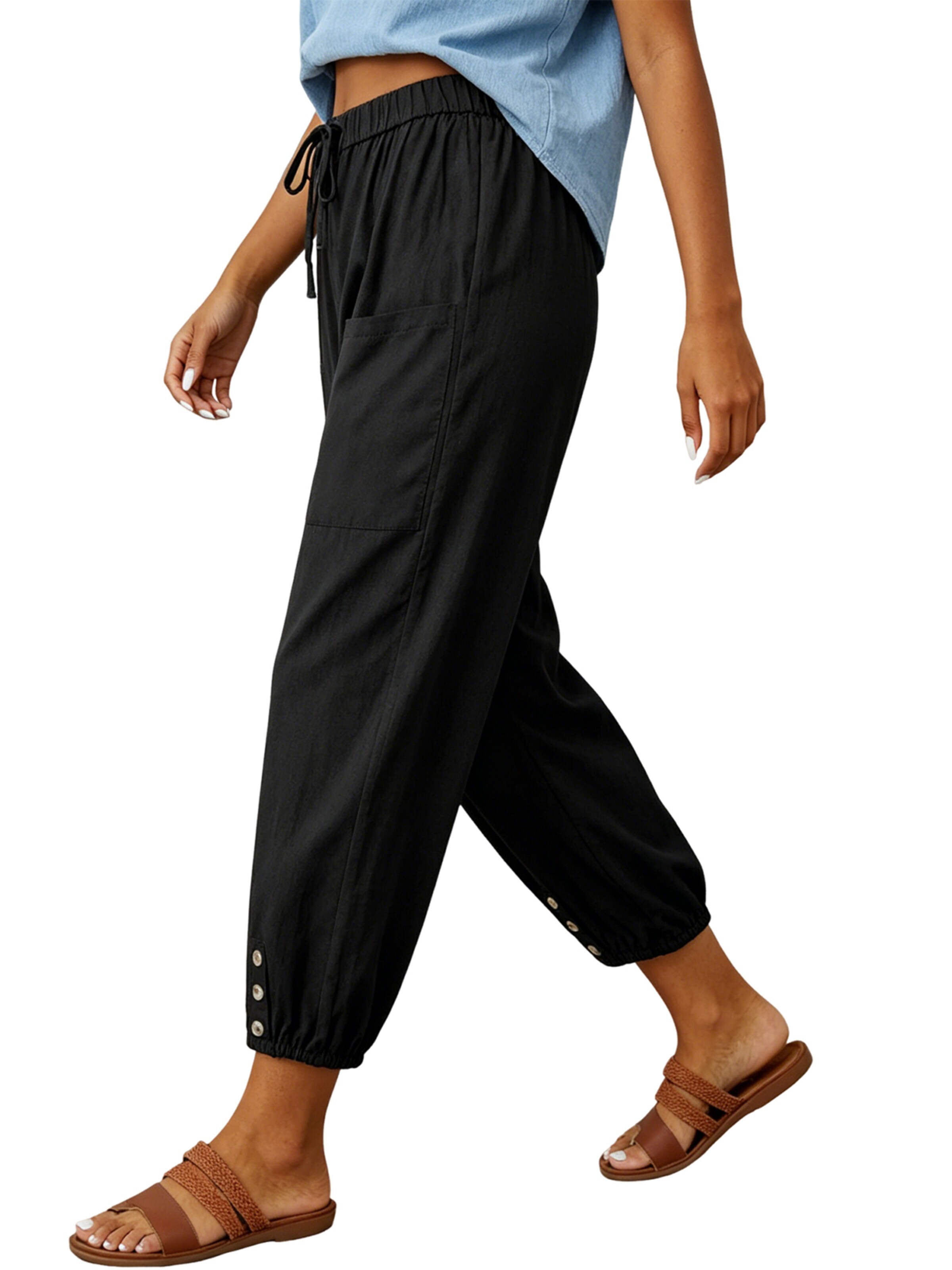 KoJooin Loose fit Pants in Black