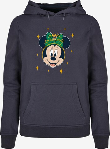 ABSOLUTE CULT Sweatshirt 'Minnie Mouse - Happy Christmas' in Blauw: voorkant