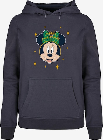 ABSOLUTE CULT Sweatshirt 'Minnie Mouse - Happy Christmas' in Blue: front