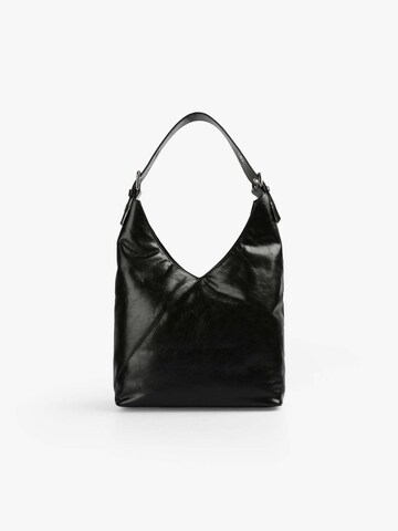 Scalpers Schultertasche 'Eyelet' in Schwarz: Vorderseite