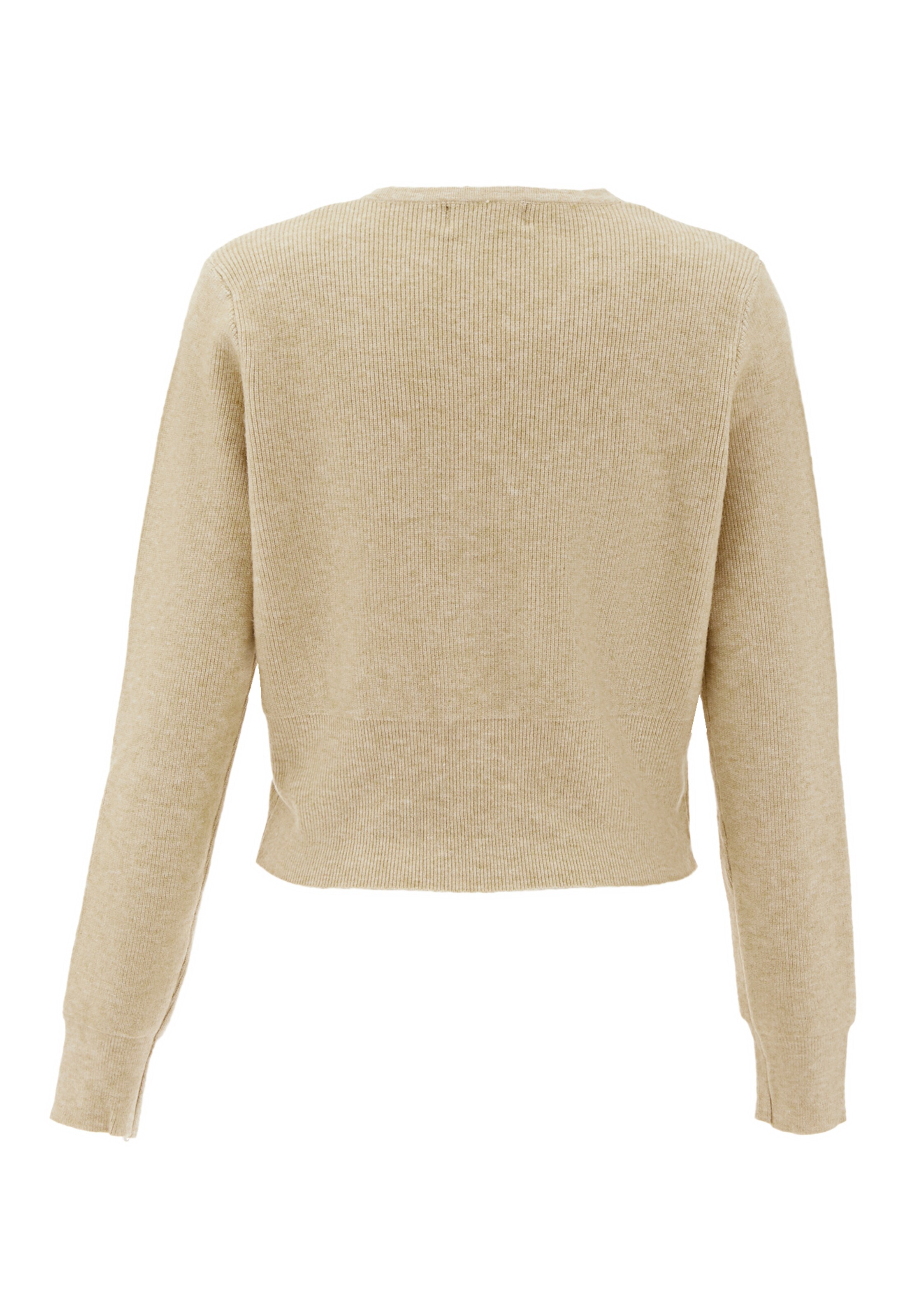 NAEMI - Casaco de malha em bege