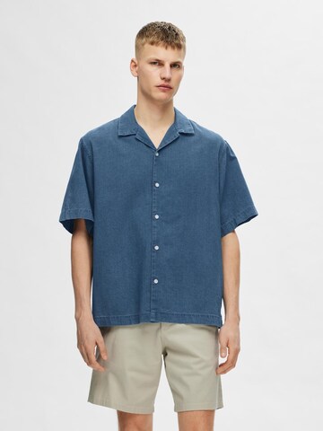 SELECTED HOMME Comfort Fit Košeľa - Modrá: predná strana
