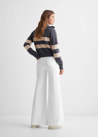 MANGO TEEN Wide leg Jeans in White