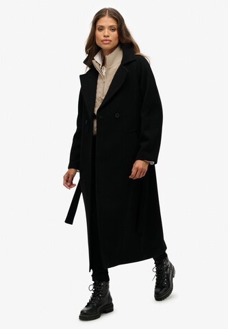 Superdry Wintermantel in Zwart