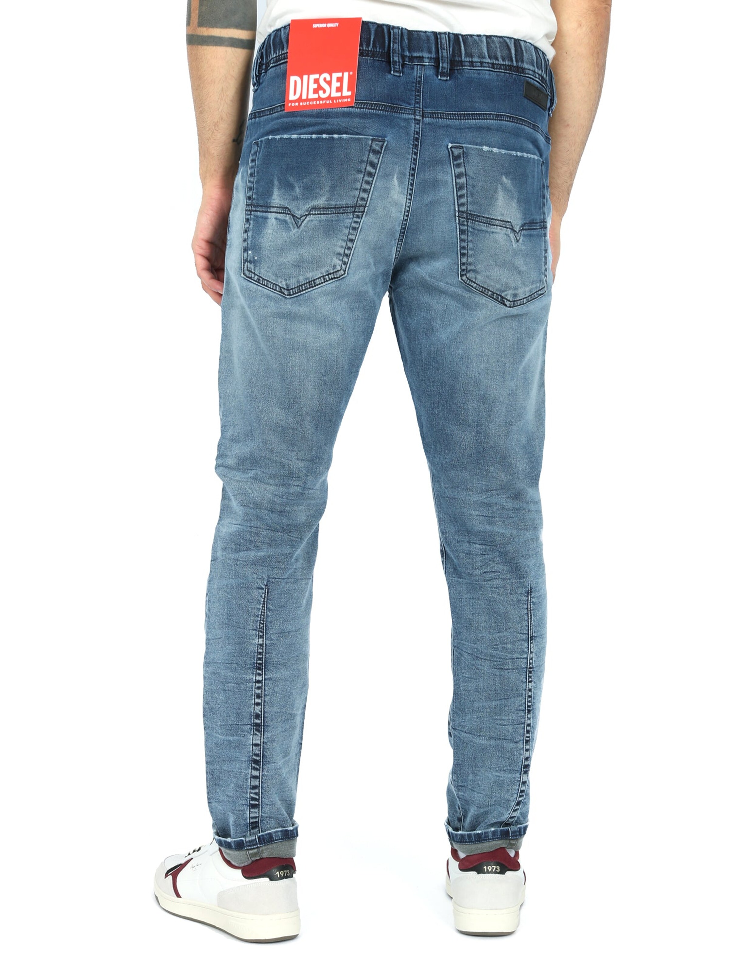 DIESEL Tapered Jeans 'Superstretch JoggJeans Krooley'‌‌‌‌‌‌‌ in Blau