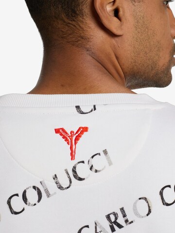 Sweat-shirt ' Davanzo ' Carlo Colucci en blanc