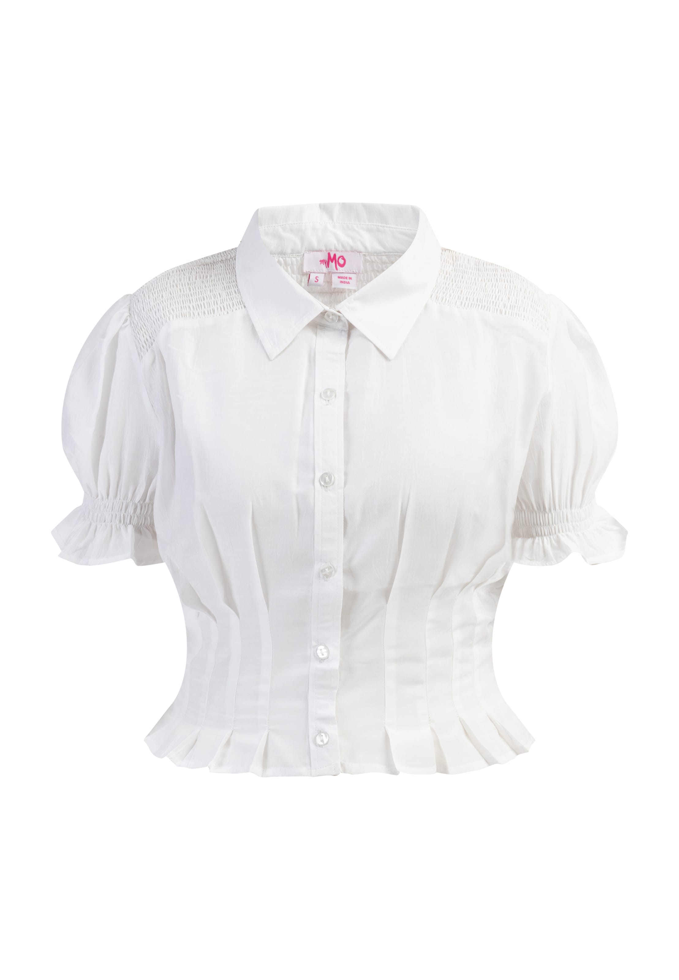 MYMO Blouse in Wit: voorkant