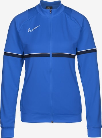 NIKE Training Jacket in Blue: front