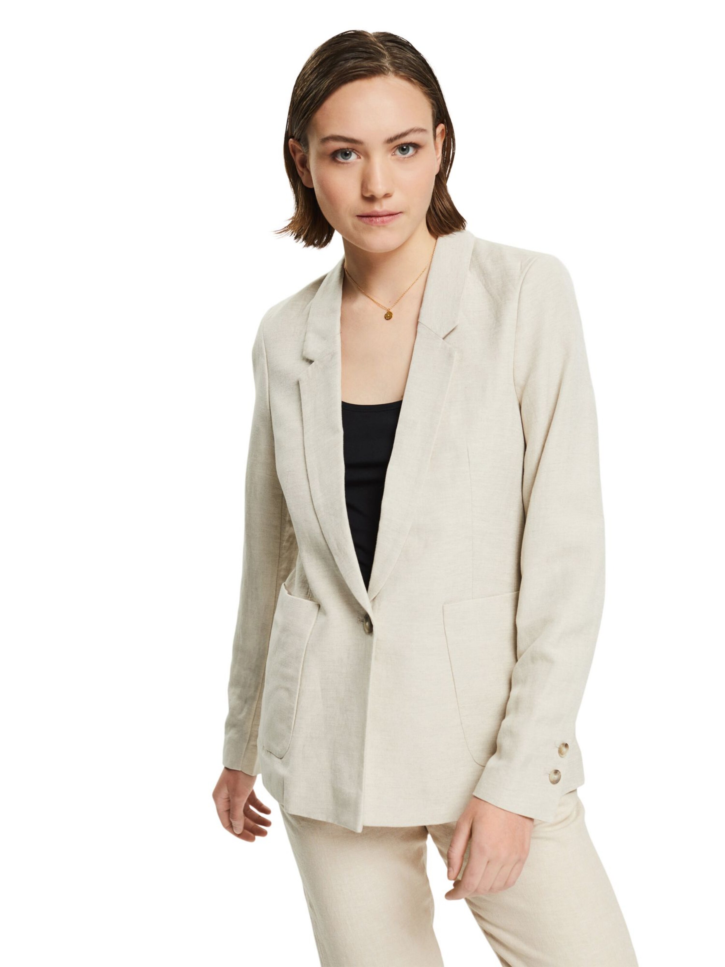 Frauen Blazer ESPRIT Blazer in Beige - UL75194 Frauen Blazer ESPRIT Blazer in Beige - UL75194