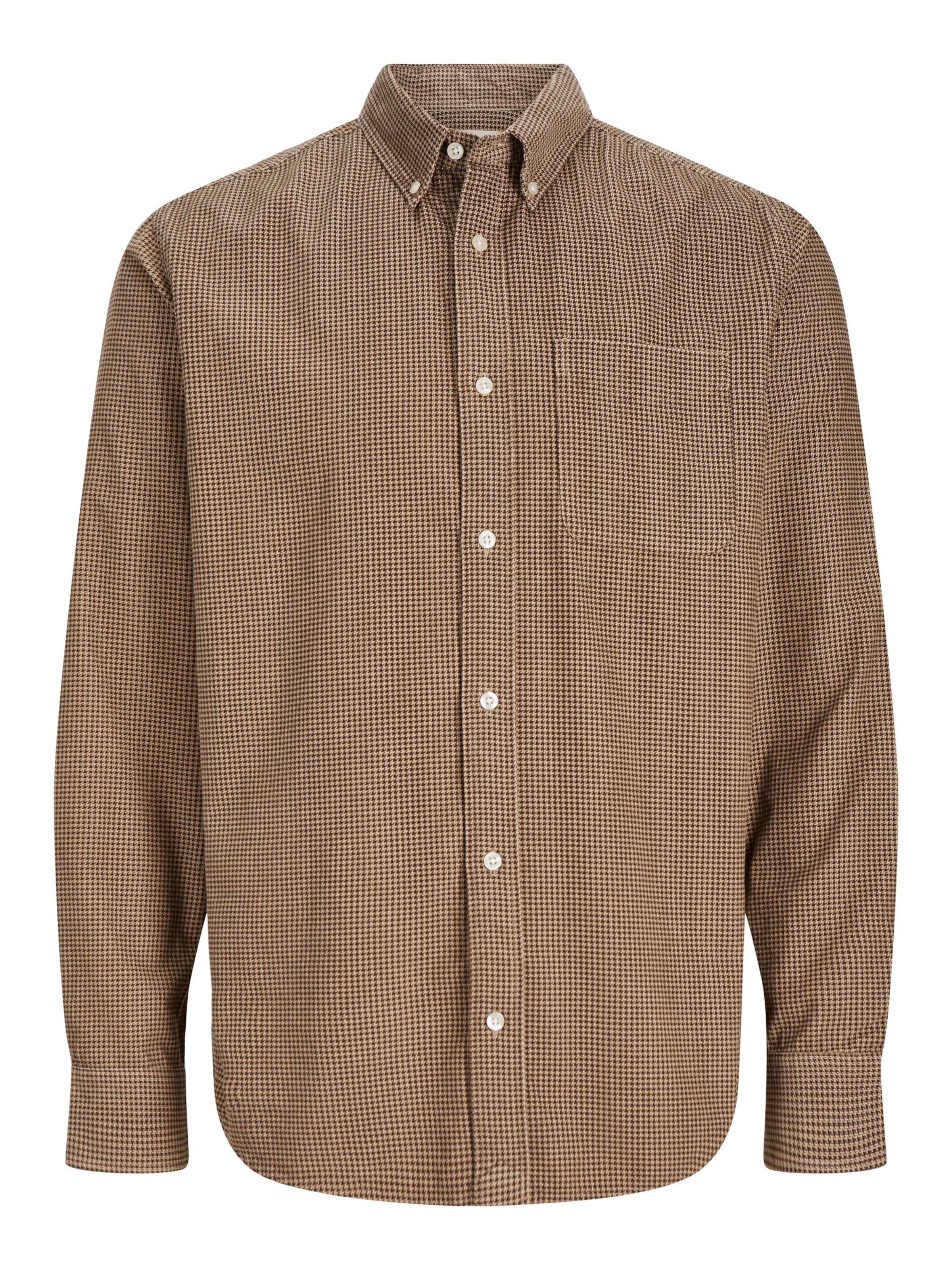 JACK & JONES Košeľa 'BROOK' - Béžová: predná strana