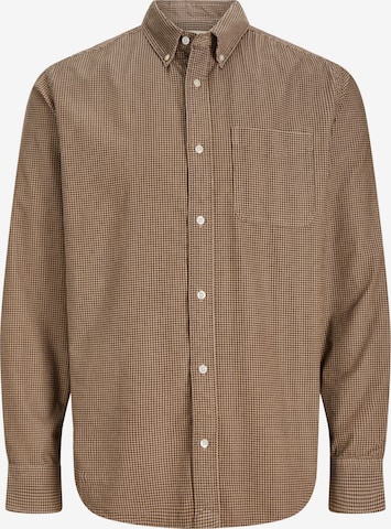 Chemise 'BROOK' JACK & JONES en beige : devant