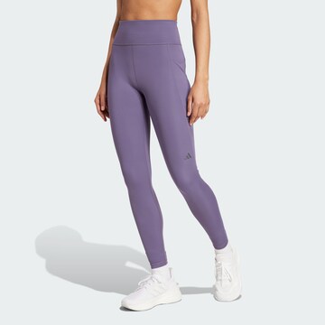 Skinny Pantalon de sport 'Own the Run' ADIDAS PERFORMANCE en violet : devant