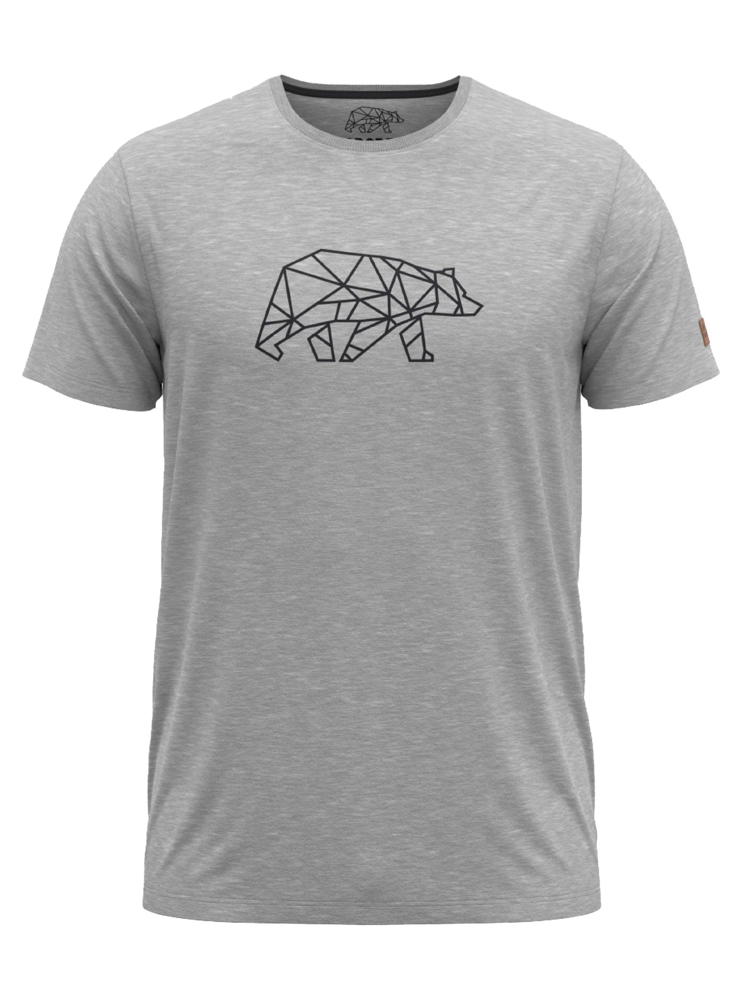 FORSBERG Shirt 'Finnson T-Shirt mit Brustlogo'‌ in Grau: Vorderseite