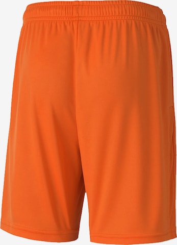 PUMA Regular Workout Pants 'TeamGOAL 23' in Orange