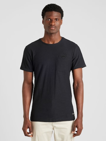 BLEND - Camiseta en negro: frente