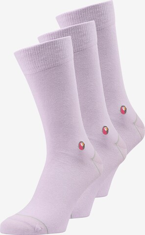 Chaussettes Sokid en violet : devant