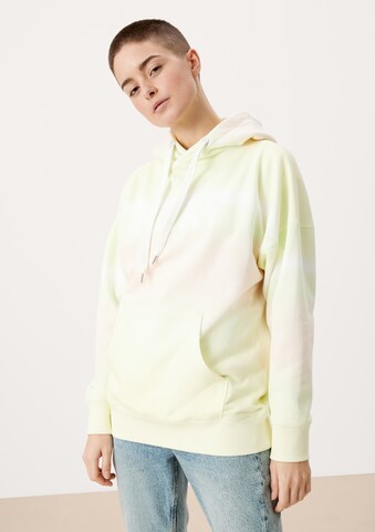 Sweat-shirt QS en jaune