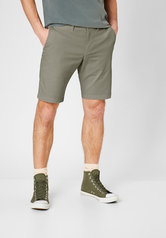 S4 Jackets Regular Chino Pants in Green: front