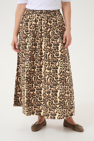 Kaffe Юбка 'Leopra' в Коричневый: спереди