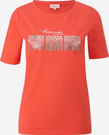 s.Oliver T-shirt i orange: framsida