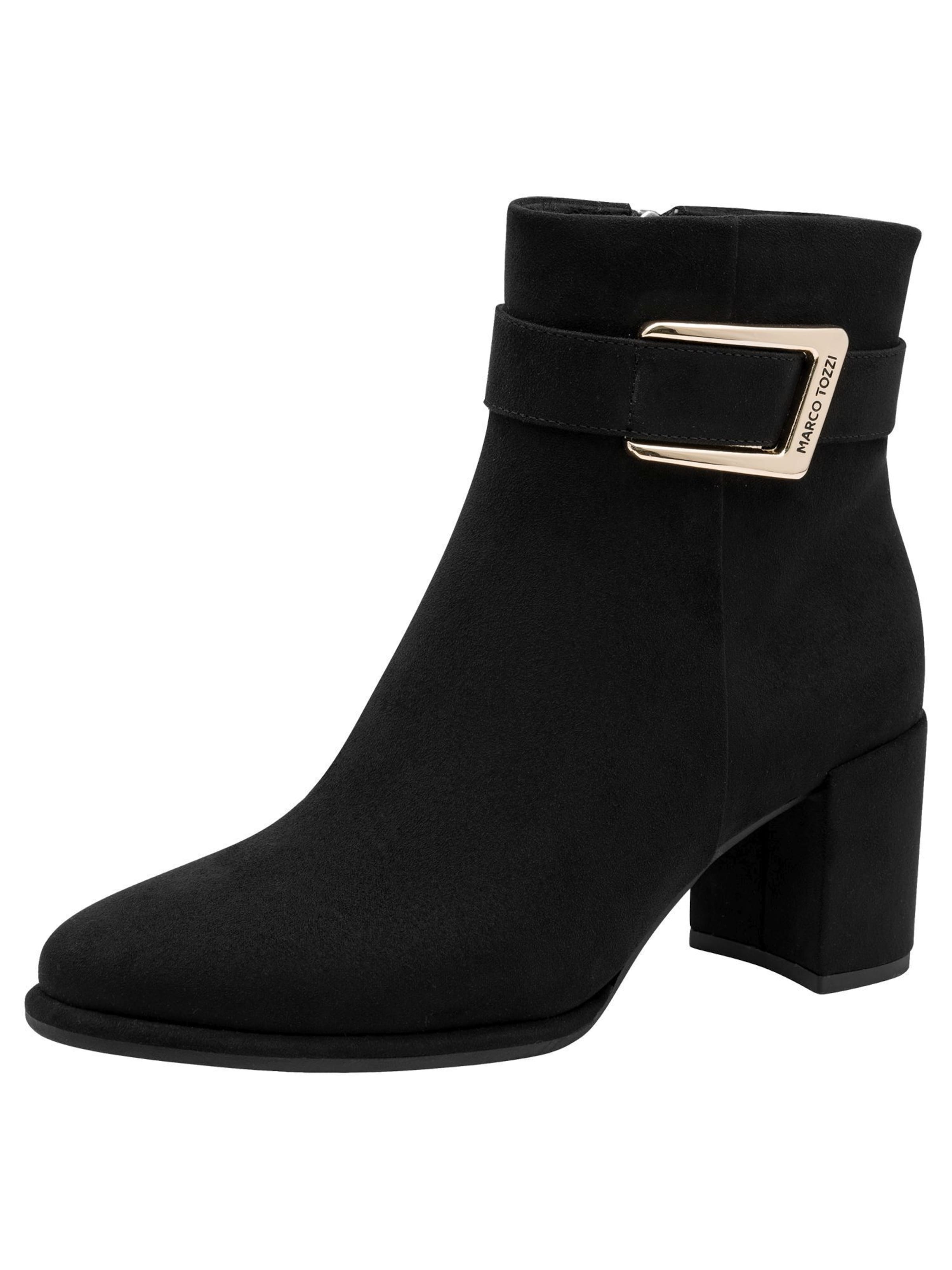 MARCO TOZZI - Botas de tobillo en negro: frente