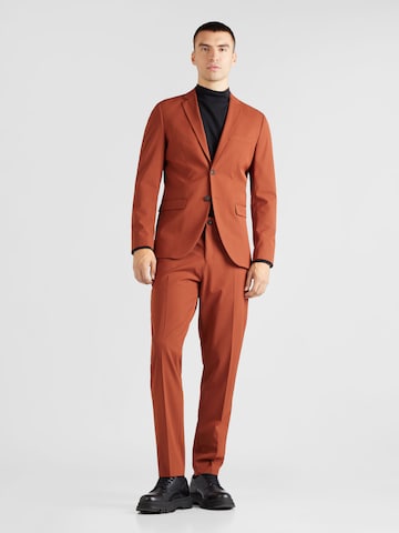 SELECTED HOMME Slim fit Suit 'LIAM' in Brown: front