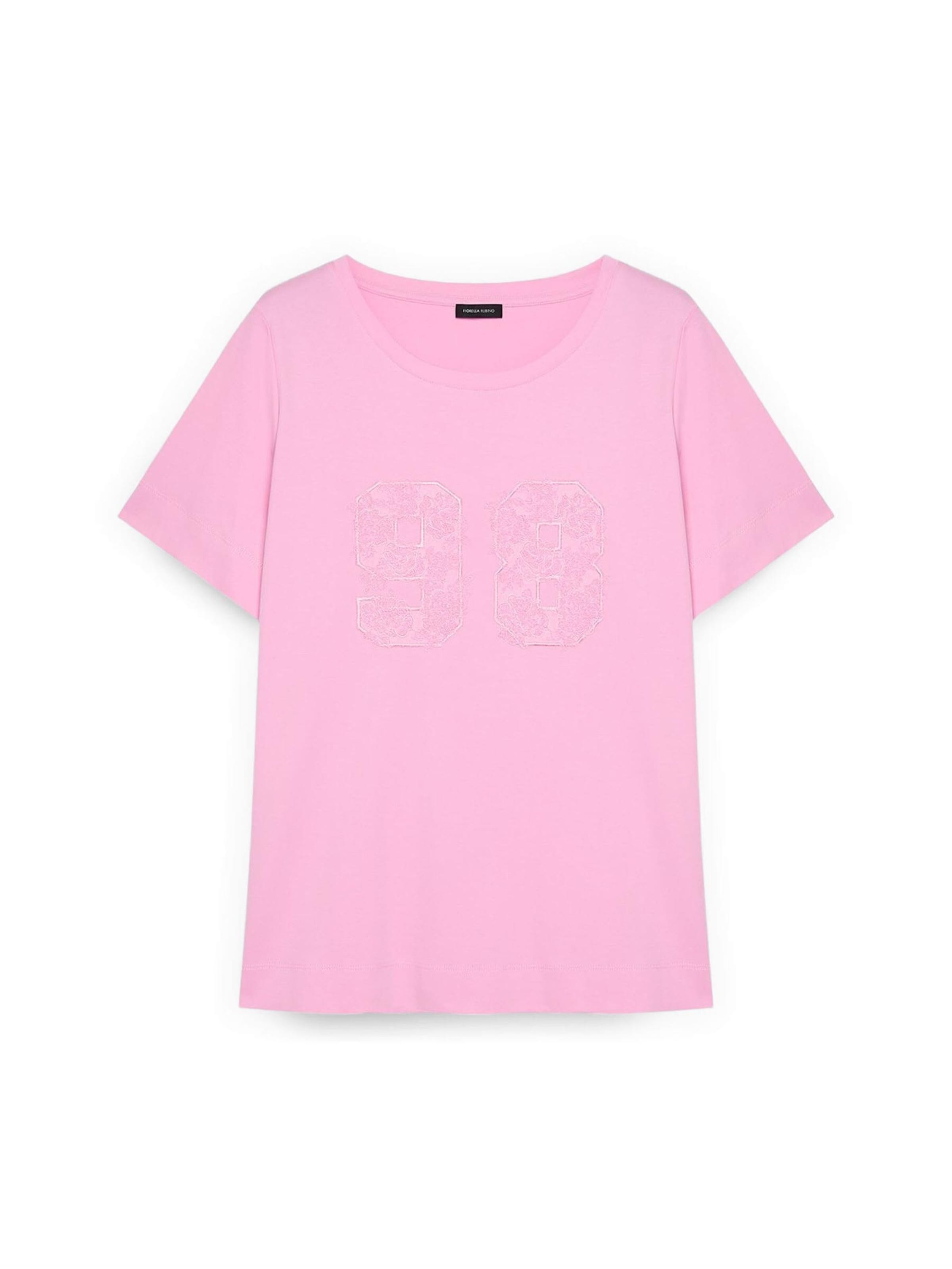 Fiorella Rubino - Camiseta en rosa: frente
