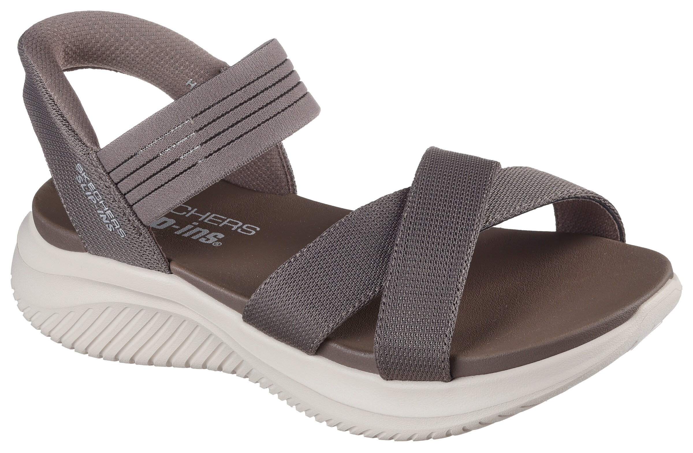 SKECHERS Sandale in Grau