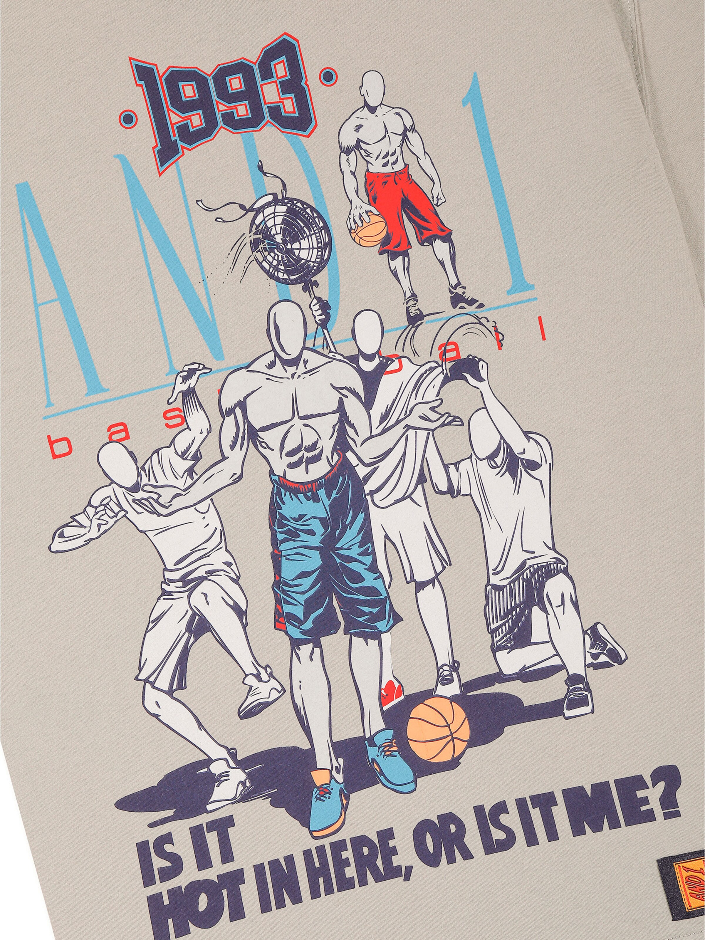 T-shirt 'Retro Logo' AND1 en gris