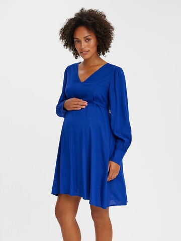 Vero Moda Maternity Dress in Blue: front