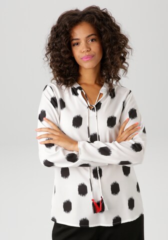 Aniston CASUAL Blouse in White: front