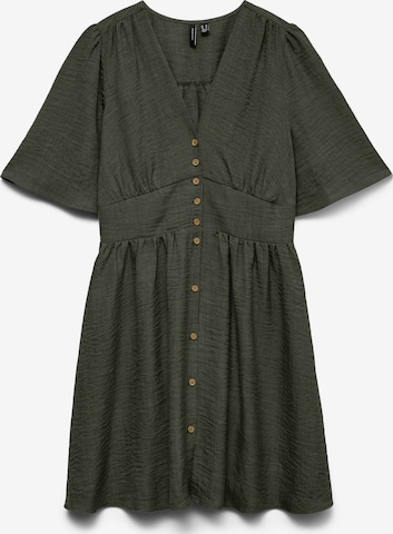 Robe-chemise 'VMMelaney' VERO MODA en vert : devant