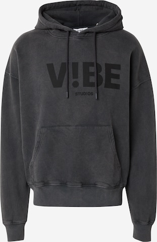Sweat-shirt V!BE STUD!OS en noir : devant