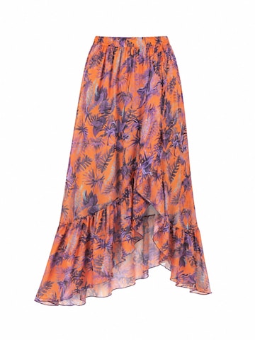 Gonna 'Nurul maxi skirt' di Hobo Sapiens in arancione: frontale