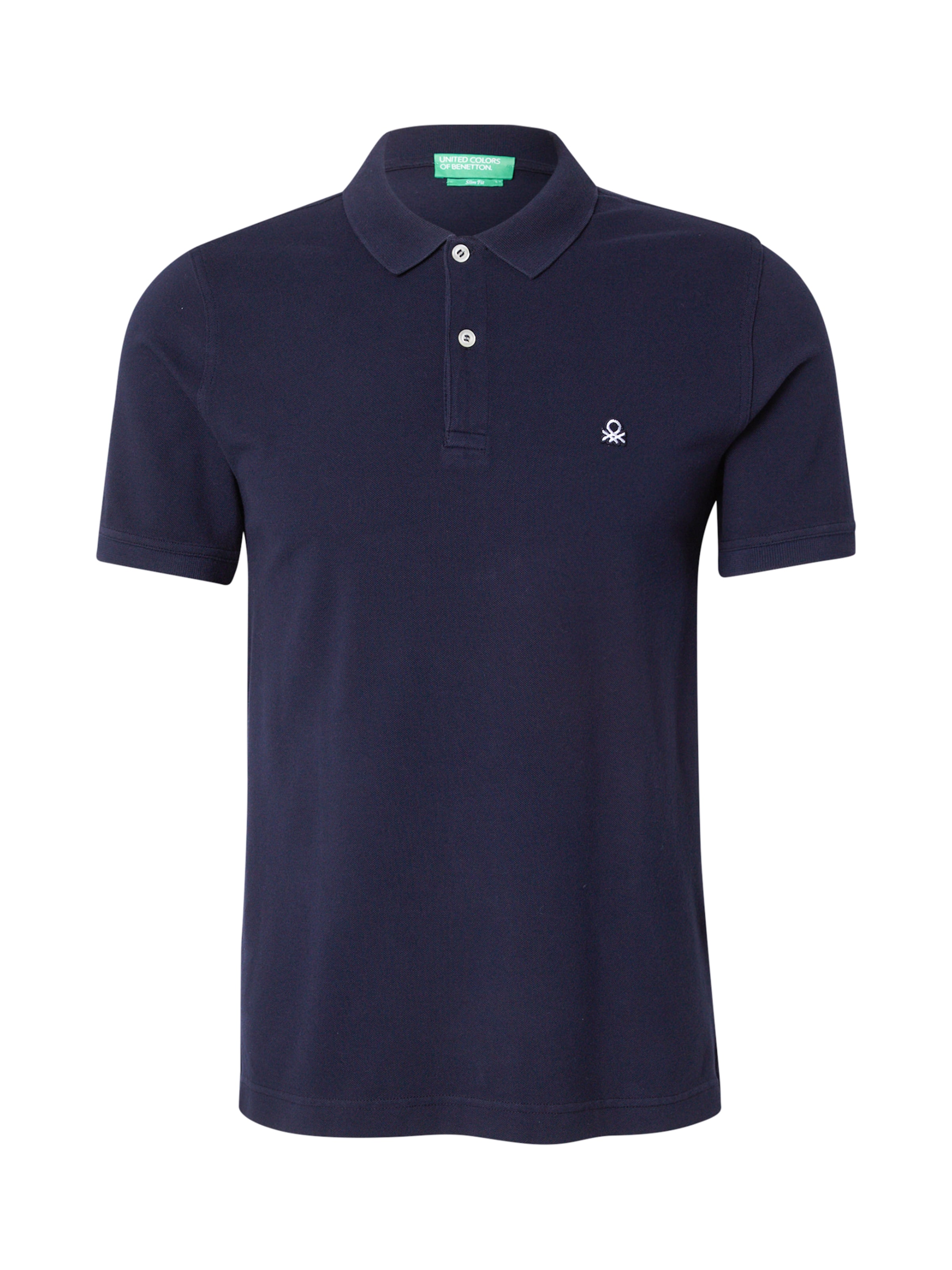 UNITED COLORS OF BENETTON Poloshirt in Blau: Vorderseite
