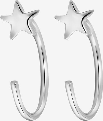 Lucardi Earrings in Silver: front