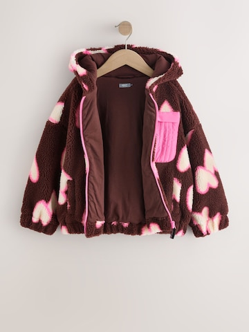 Next Fleece jas in Bruin