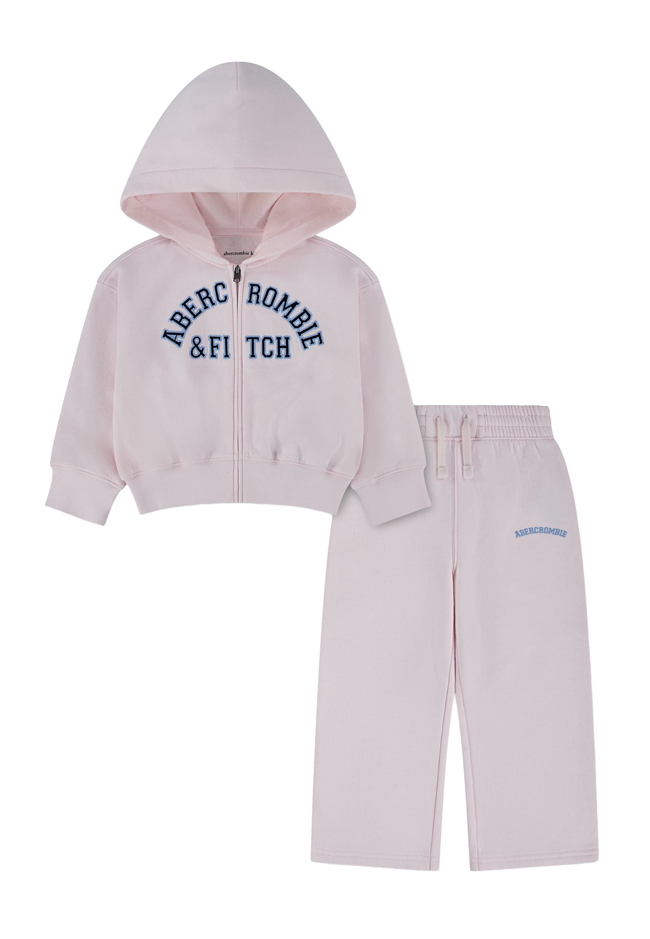 Abercrombie & Fitch Костюм для бега в Ярко-розовый: спереди