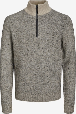 Pull-over JACK & JONES en beige : devant