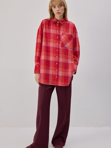 Touché Privé Shirt 'Lumberships Shirt'‌‌‌‌‌‌ in Rot