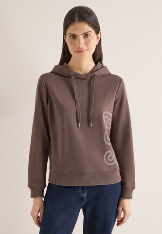 CECIL Sweatshirt in Beige: front